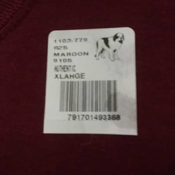 Big Dogs Attitude XL Long Sleeve Cranberry NWT - Picture 8 of 8
